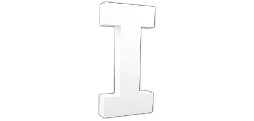 Lettre I 20,5cm - Blanc