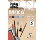 PaintON MIX6 bloc collé 24F A6 250g assorti 6x4F