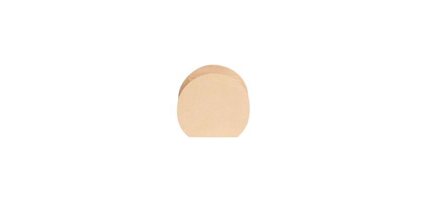 Braunes Pappmaché, kleine Vase Arche waterproof 16x5x16 cm - Kraft