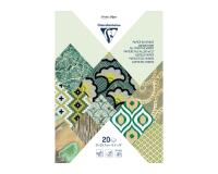 PAPIER ARTISANAL, Bloc encollé de 20 feuilles au format 21x29,7cm