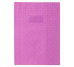 Protège-cahiers grain losange PVC 18/100ème avec porte-étiquette A4