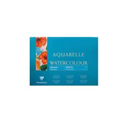Etival Aquarellpapier feinkörnig, Block 4-seitig geleimt, 25 Blatt 200g, 36x48 cm