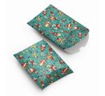 Pochette cadeau, 16x22cm, Lutins - Bleu
