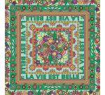 SQUARE 100% silk - 45x45cm Life in flowers - White