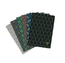 Neo Deco Notebook A5, 48 Sheets, Lined - Assortment