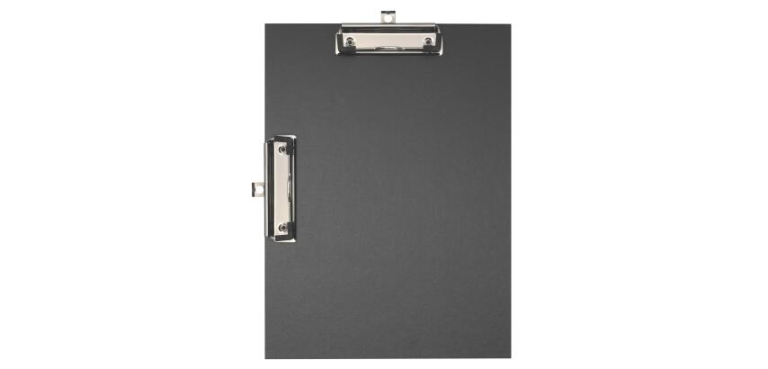 Double Clipboard coated paper A4 black - Black