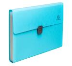 Fächermappe 33x25 cm, 13 Fächer aus Recycling-PP, Kollektion Pop'N Co - Cyan