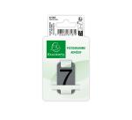 Sign adhesive aluminium effect Number 7 2.5x4.4 cm - Grey