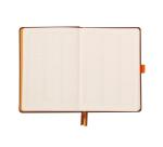 Rhodiarama Goalbook rembordé rigide A5 240 pages dot papier ivoire 90g - Chocolat