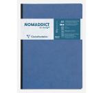 Clairefontaine Nomaddict Notebook - A5 - Grid - 96 Sheets - 90gsm - Clothbound - Blue