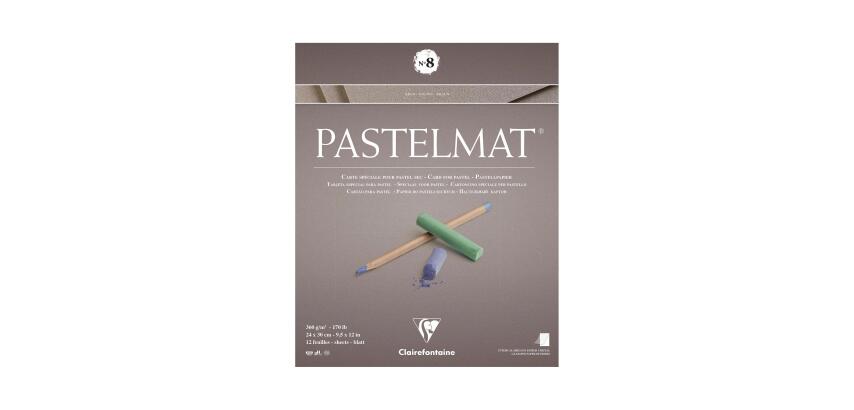 Pastelmat bloc collé 12F 24x30cm 360g n°8