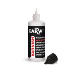 DARWI Flacon de 80 ml Vernis Acrylique, finition Brillante - Incolore