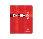 Cahier Musique & Chant piqué 17x22 cm 56 pages petits carreaux - Assortis