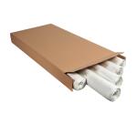 Rotolo di carta per lavagna Standard - 40 fogli a quadretti 60 gr microperforati - Bianco
