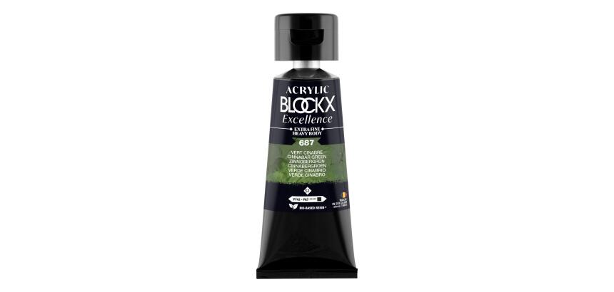Peinture acrylique extra-fine fine tube 75ml - Vert cinabre