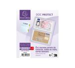 Estuche protector tarjetas de crédito/tarjeta de visita 4 caras 64x110 PVC 20/100º - Cristal