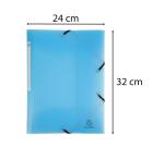 Sammelmappe A4 mit Gummizug und 3 Klappen, PP, Chromaline Pastell