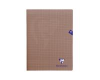 Cahier piqué Mimesys 24x32cm 48 pages grands carreaux couverture polypropylène Couleur aléatoire