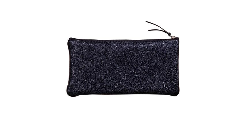 CÉLESTE CUIR Trousse plate 11x22 cm Lazer Bleu