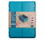 Exacompta, The Smart Case, klappbare Maxi-Box A4+, Skandi - Pazifikblau