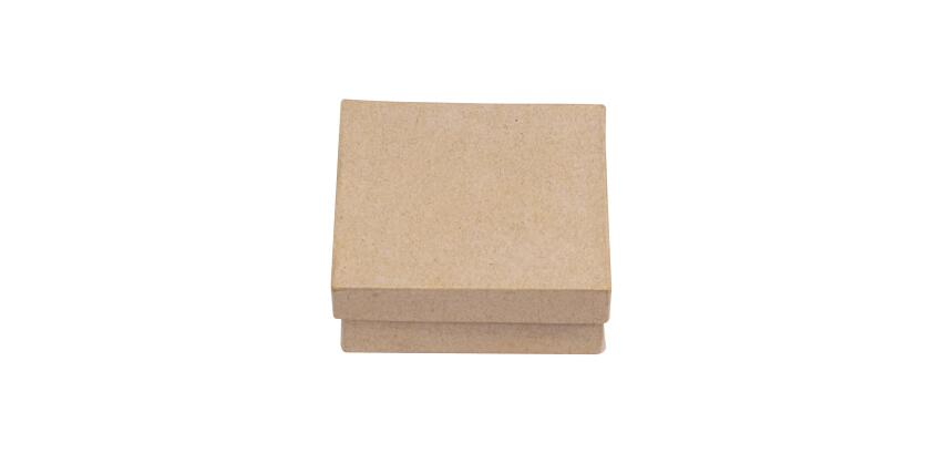Boite carrée 10x10x3,5cm - Kraft