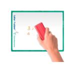Cahier Magique couverture ardoise double-face effaçable piqué 17x22cm 48 pages quadrillé 10 x 10 + Marge - Vert émeraude