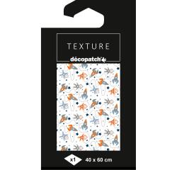Pap. Texture Décopatch n°864 1 vel 40x60 - Wit