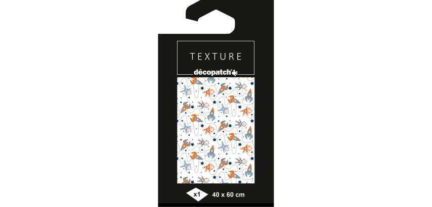 Texture Décopatch 864 - 1 sheet 40x60cm - White