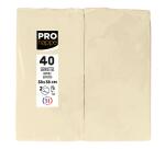Pack of 40 Micro-Embossed 1/8 Wadded Napkings, 38x38cm.