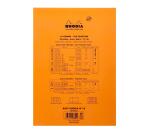 Bloc agrafé N°18 A4 80 feuilles lignées + marge 80 g. - Orange