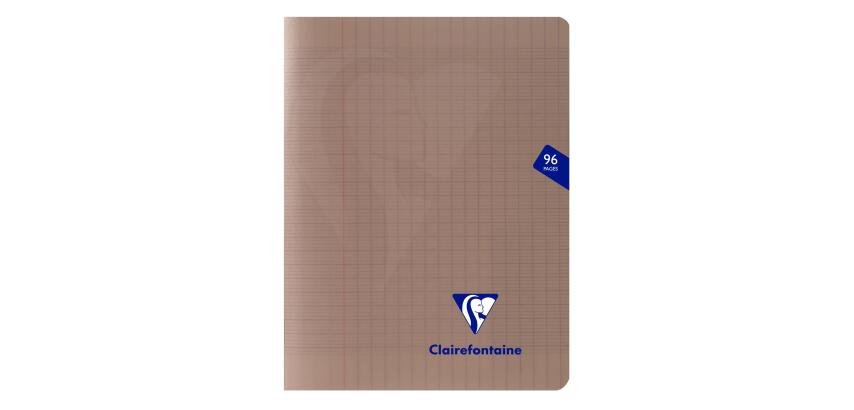 Cahier piqué Mimesys 17x22cm 96 pages grands carreaux couverture polypropylène