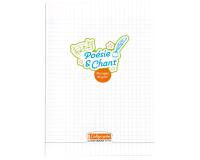 Cahier Poésie et Chant piqué 8000 POLYPRO A4 96 pages grands carreaux + uni 90 g - Incolore