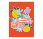 Dolce Amore, Set de correspondance 12x16,5 cm contenant 8 cartes simples 11x15,5 cm assorties et 8 enveloppes Pollen C6 blanc naturel