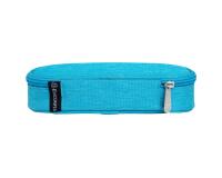 Trousse compacte polyester recyclé Plumier - Couleurs assorties