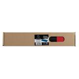 Sous main souple PU bicolore - 35 x 60 cm - Noir/rouge