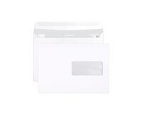 Boite de 500 enveloppes Blanches C5-162x229mm - Auto-Adhésives - 90g/m2 - Fenêtre PET 45x100 (position 62/20) - Blanc