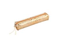 CÉLESTE CUIR Trousse SLIM 4x2,5x19,5 cm Lazer Or