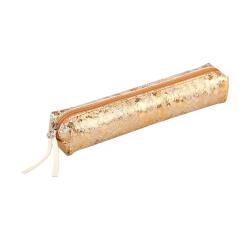 CÉLESTE CUIR Etui SLIM 4x2,5x19,5 Lazer Goud