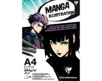 Bloc Illustration Manga A4 20F 250g