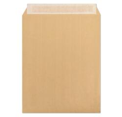 Doos 125 Zakenveloppen Zelfklevend Kraft Adour 90g 260x330 - Bruin