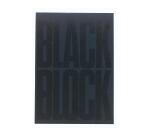 Block Pad Black Squared A4 70 Sheets Ylw - Black