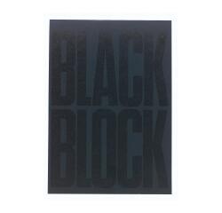 Bloc Black block 29,7x21cm - Papier jaune quadrillé 5x5 - 70 feuillets - Noir