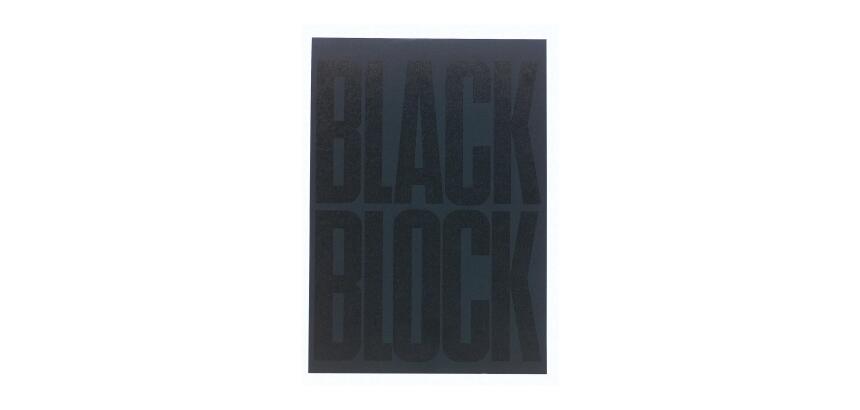Bloc Black block 29,7x21cm - Papier jaune quadrillé 5x5 - 70 feuillets - Noir