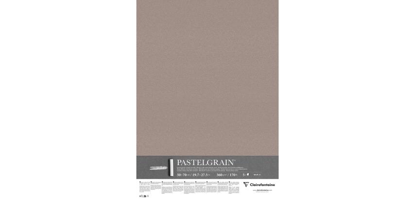 PastelGrain paquet 5F 50x70cm 360g - Gris foncé