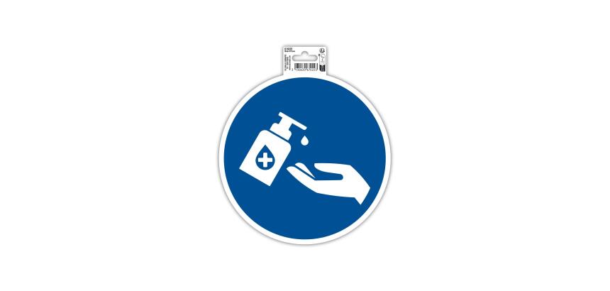 Non-slip adhesive PVC panel Hand gel required 20 cm - Blue