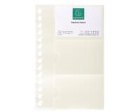 Recharge de 10 pochettes détachables pour porte cartes de visite Exactive® - 19x12,5cm