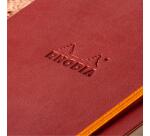 Rhodiarama carnet souple A5 160 pages dot papier ivoire 90g fermeture élastique - Nacarat