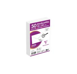 Paquet de 50 Enveloppes de Visite Blanches 90x140mm - Gommée - 120g/m2 - Blanc