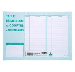 Pochette 297X210 Ensemble compte d'actionnaires 50 feuillets - Autre