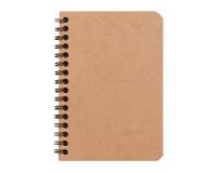 Cahier reliure intégrale Age Bag 9x14 100 pages 5x5 - Tabac